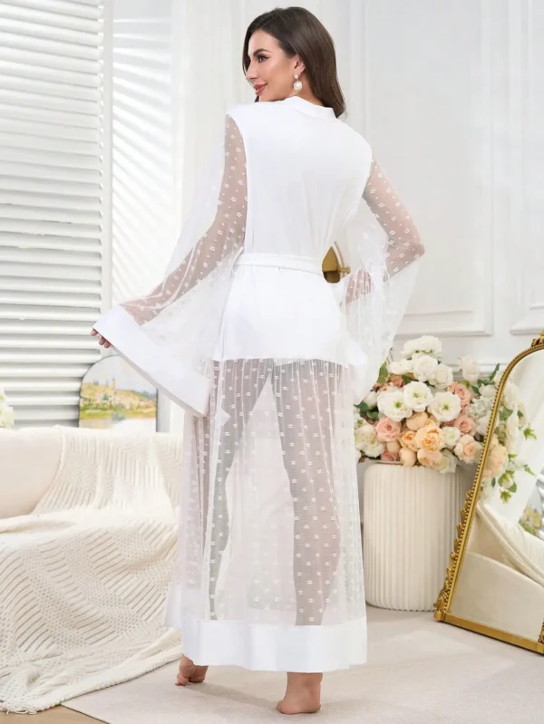 Peignoir d'été léger et transparent pour femme